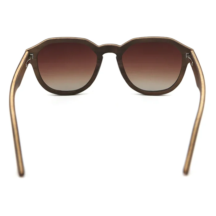 Stylish Wooden Frame Sunglasses - Image 5