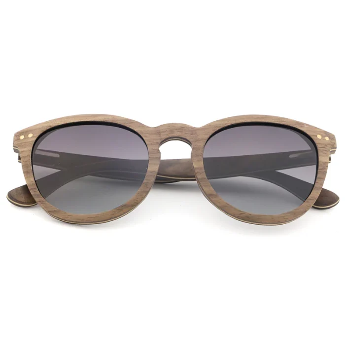 Stylish Wooden Frame Sunglasses - Image 2