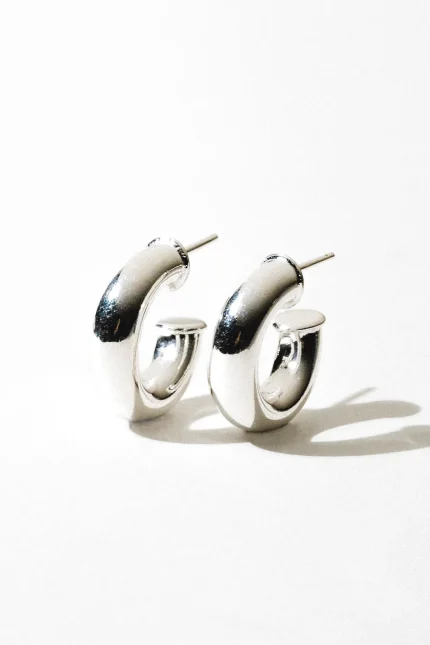 Elegant Metal Hoop Earrings