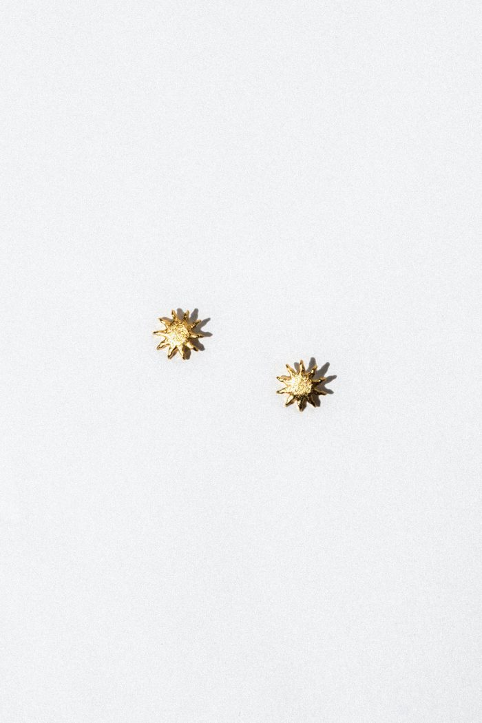 Golden Radiance Starburst Earrings - Image 4