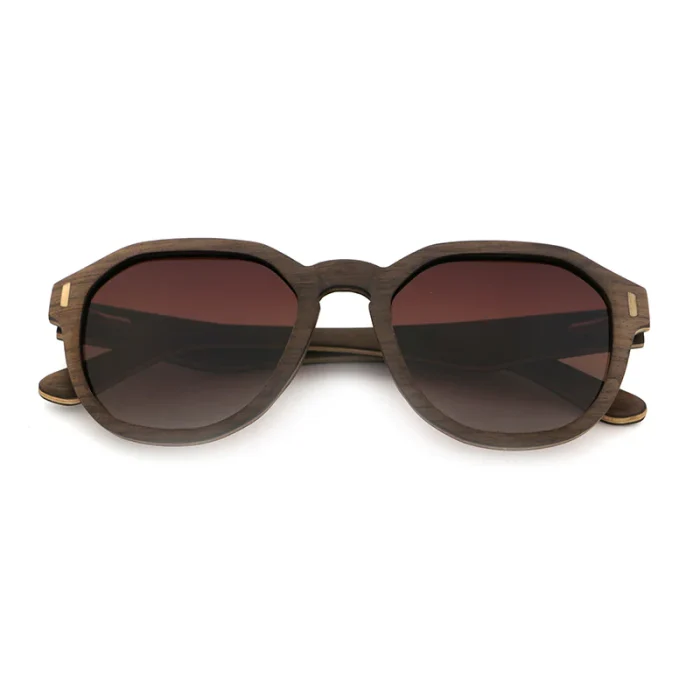 Stylish Wooden Frame Sunglasses - Image 2