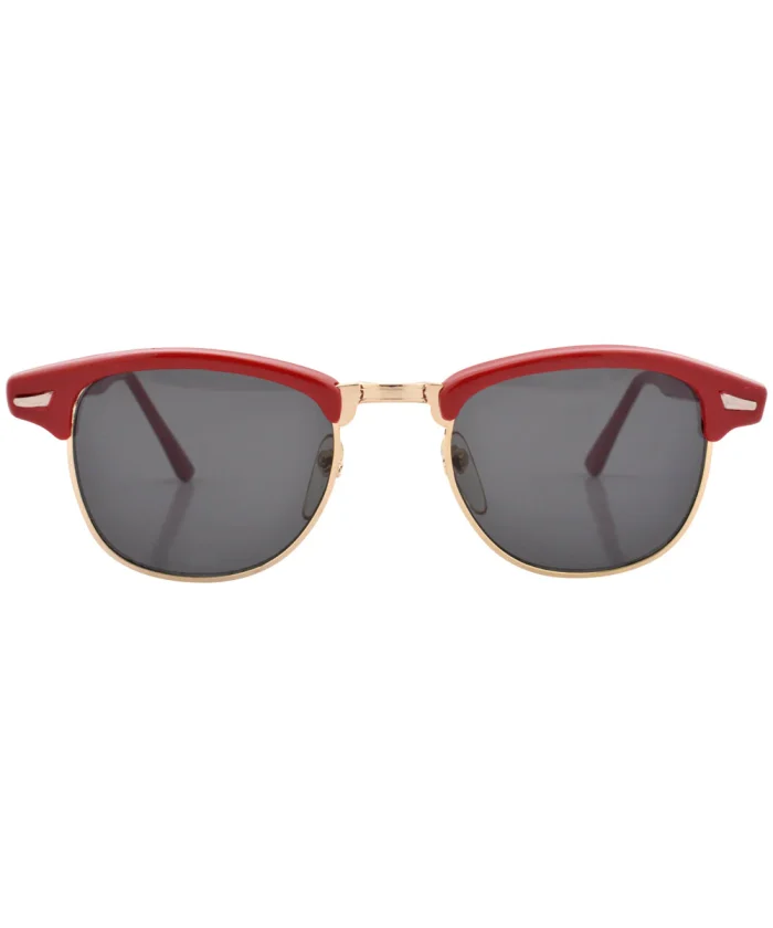 Stylish Red And Gold Frame Sunglasses - Image 3