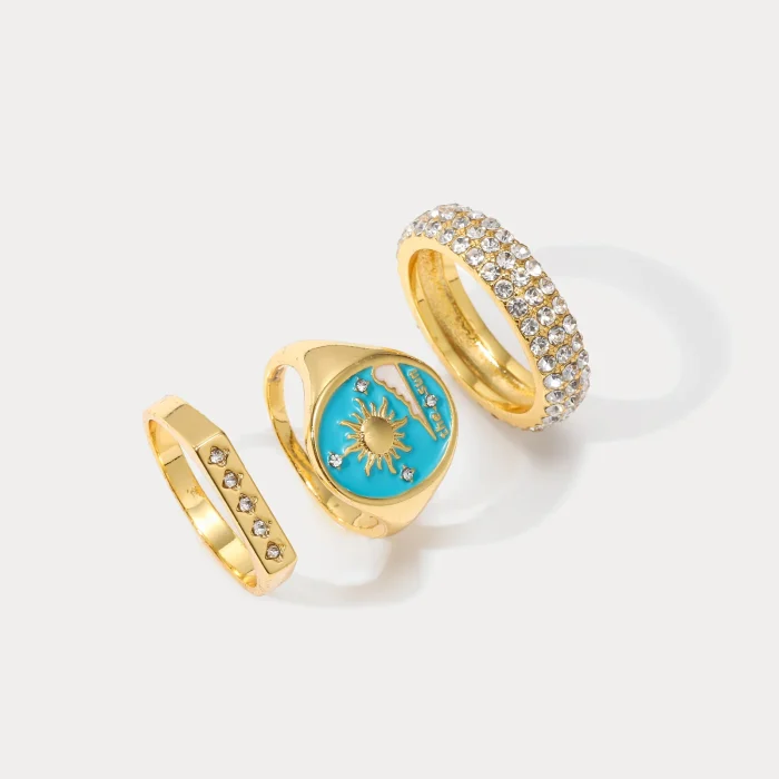 Elegant Trio Ring Set - Image 1