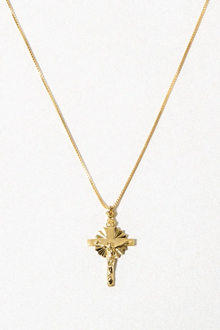 Elegant Crucifix Pendant Necklace - Image 1