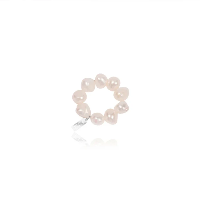 Elegant Pearl Bead Ring - Image 1