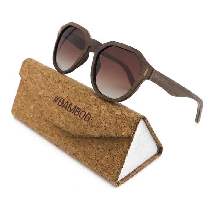 Stylish Wooden Frame Sunglasses - Image 3