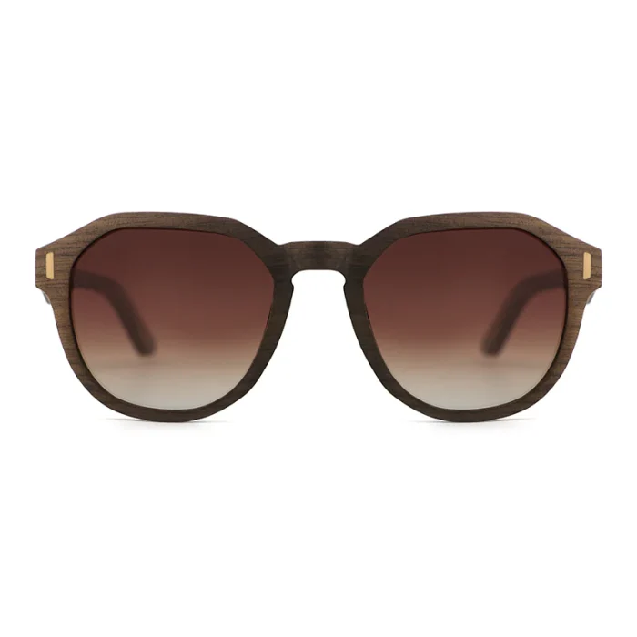 Stylish Wooden Frame Sunglasses - Image 4