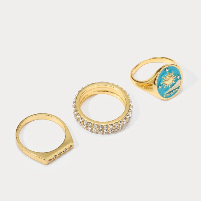 Elegant Trio Ring Set - Image 4