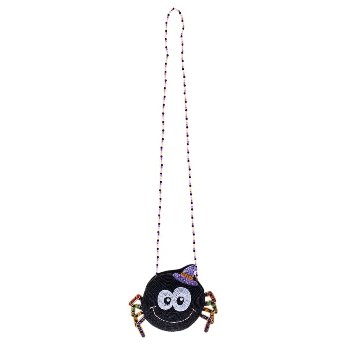 Charming Beaded Spider Shoulder Bag - Image 3