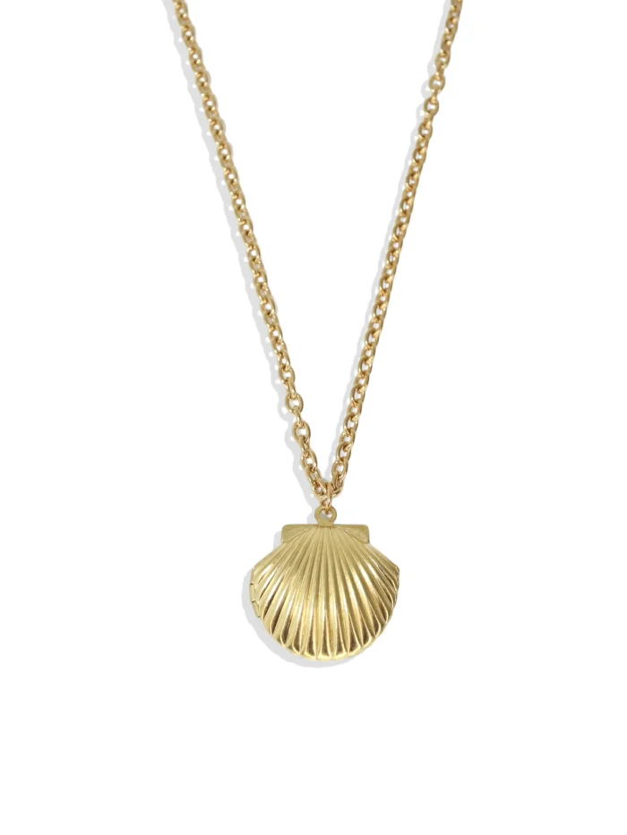 Elegant Seashell Pendant Necklace - Image 1