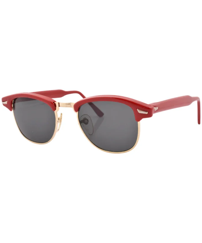 Stylish Red And Gold Frame Sunglasses - Image 2