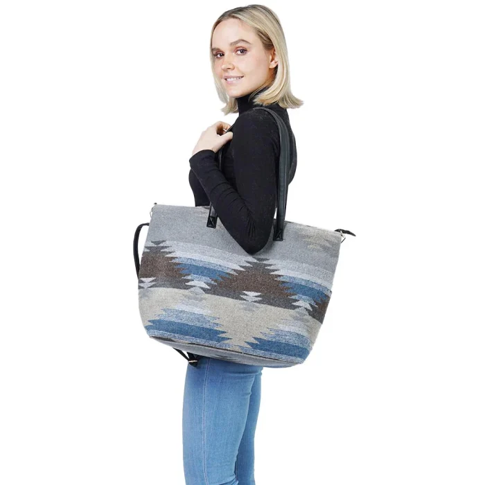Colorful Tribal Patterned Tote Bag - Image 12