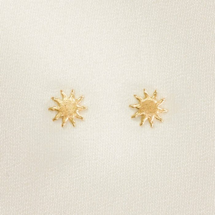 Golden Radiance Starburst Earrings - Image 3