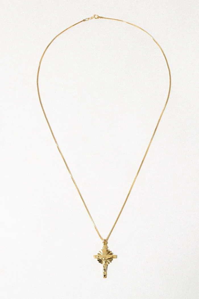 Elegant Crucifix Pendant Necklace - Image 4