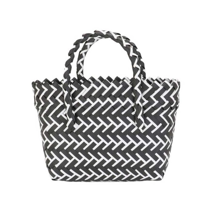 Chic Woven Tote Bag - Image 3
